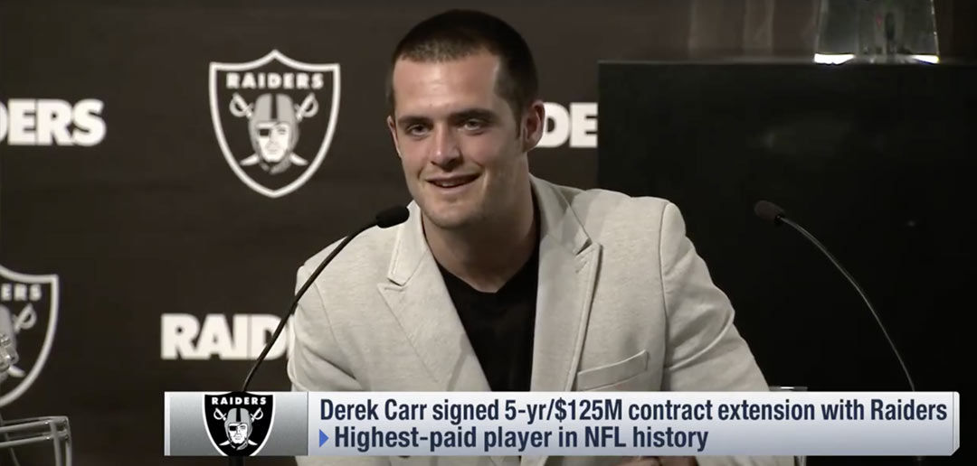 What to Do With $125 Million? Ask Derek Carr