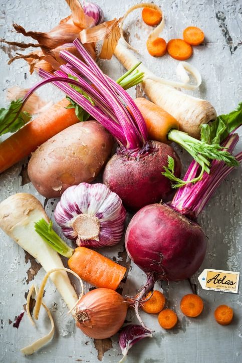 New Years Lucky Foods root vegetables