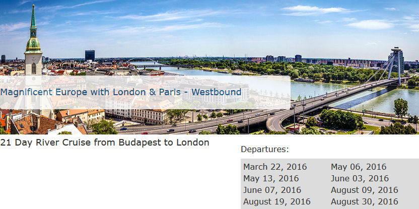 2016 Avalon River Cruises