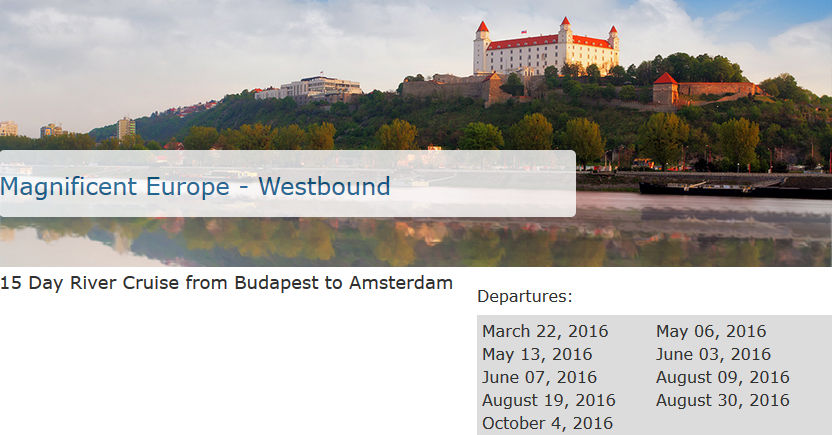 2016 Avalon River Cruises