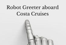 Robot Greeter aboard Costa Cruises