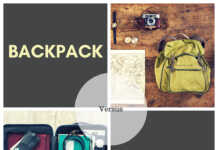 Backpack Versus Suitcase Backpack Versus Suitcase