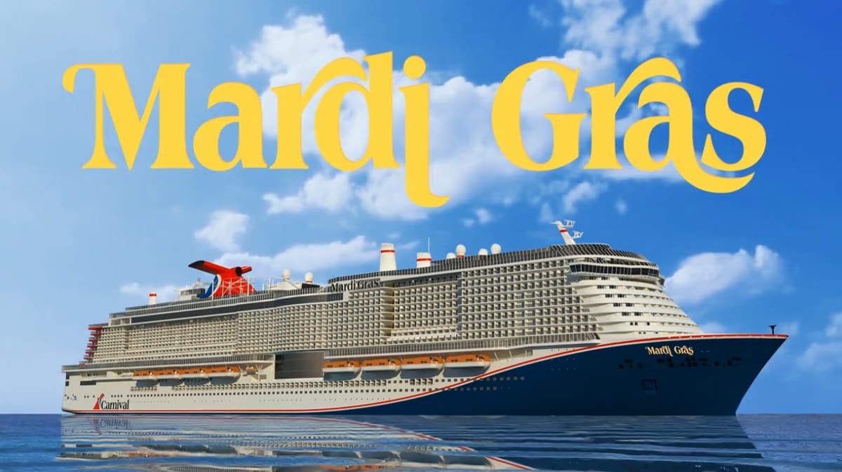 The New Carnival Cruise Line Mardi Gras Cruise Ship