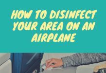 How To Disinfect Your Area On An Airplane
