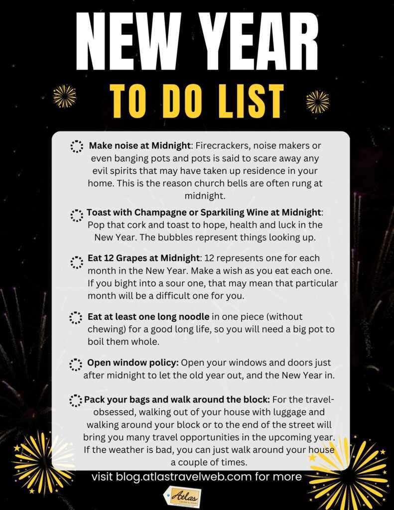 25 New Year’s Superstitions From Around the World Travel Before It