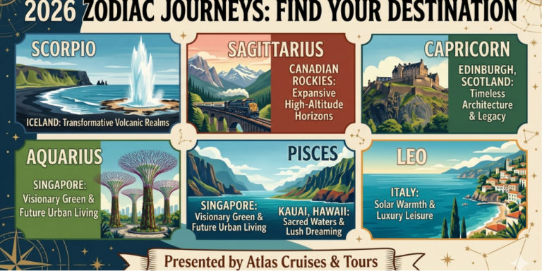 Where to travel in 2026 based on your zodiac sign