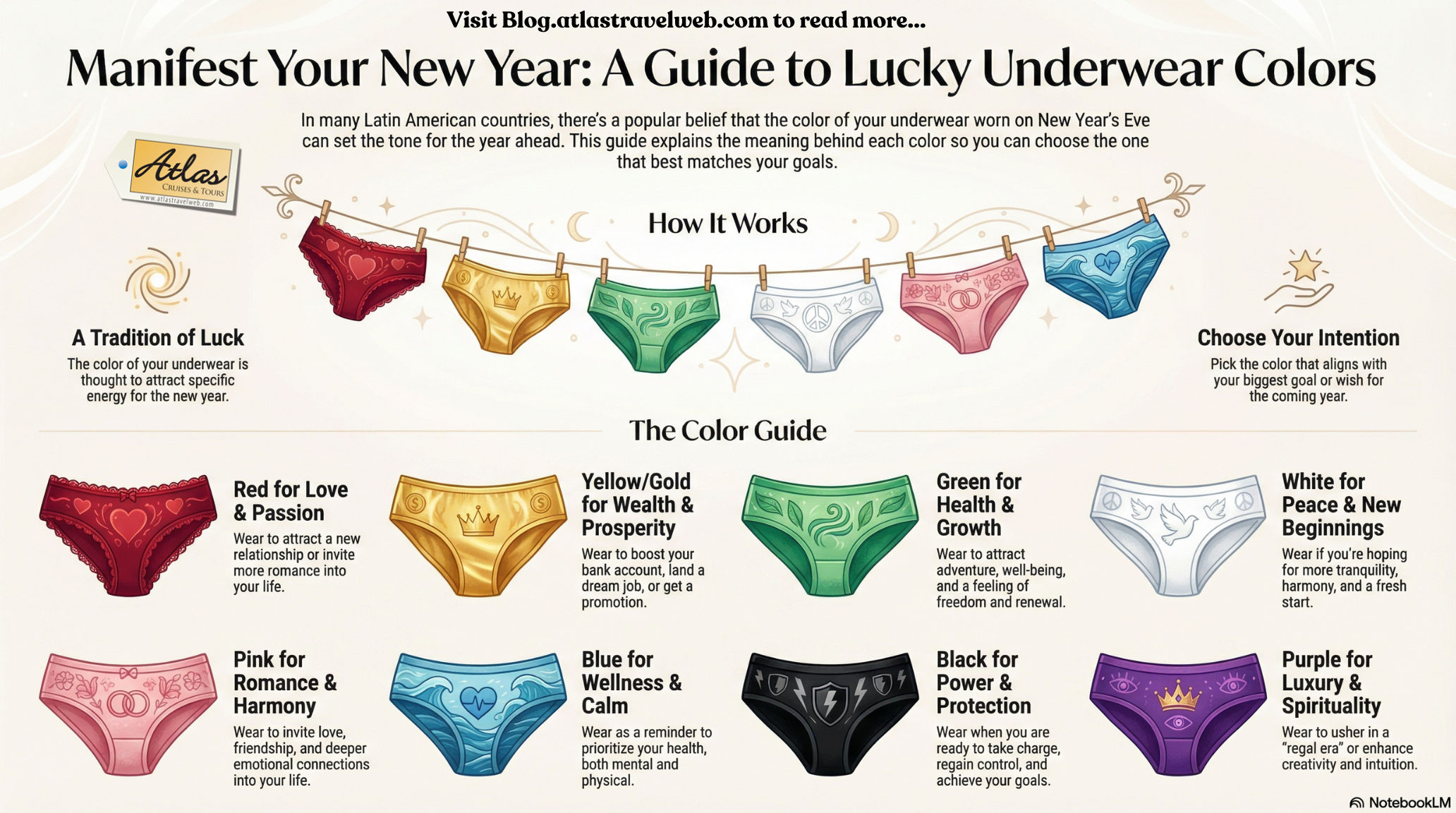 lucky underwear color guide new years eve