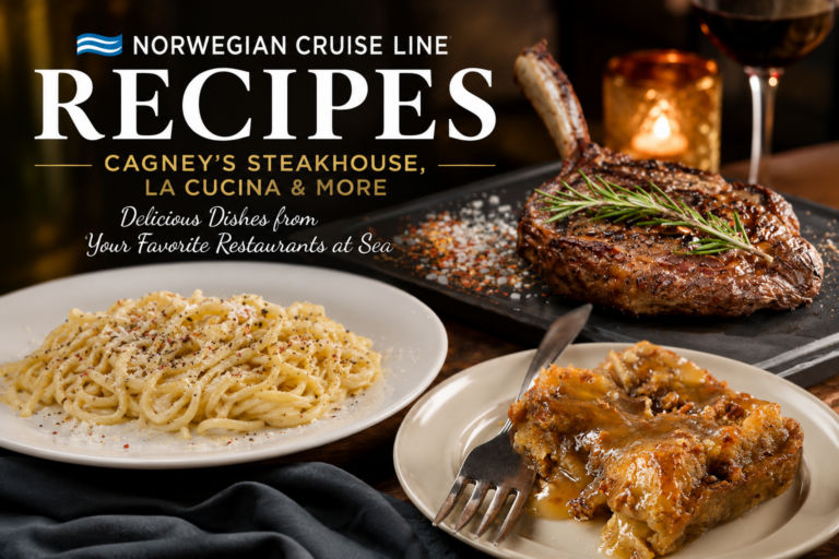 Norwegian Cruise Line Recipes: Cagney’s Steakhouse, La Cucina & More