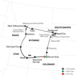 Americas Greatest Treasures with Denver Start and Rocky Mountaineer Canyon Spirit Extension (88512027)