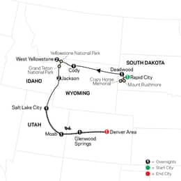 Americas Greatest Treasures with Rapid City Start and Rocky Mountaineer Canyon Spirit Extension (88562027)