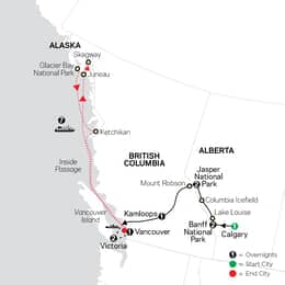 Heart of the Canadian Rockies with Alaska Cruise (89152027)