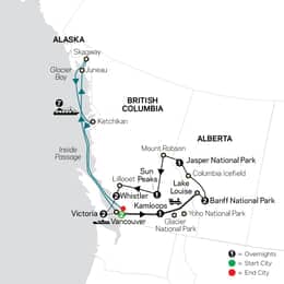 Canadian Masterpiece with Rocky Mountaineer and Alaska Cruise (89222027)