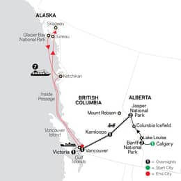 Western Canada by Rail with Alaska Cruise (89342027)