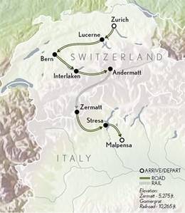 Switzerland The Alps to the Italian Lakes