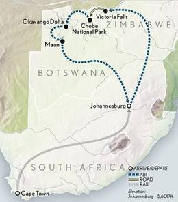 Southern Africa Safari and Rail Adventure