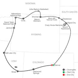 Americas National Parks with Denver and Canyon Spirit Rail Journey (ANY2027)