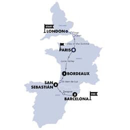 London to Barcelona Quest | Standard | Start Paris | Summer | 2025