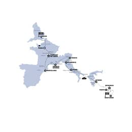 London to Santorini | Start Paris | Summer | 2026