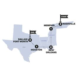 USA Nashville to Dallas Road Trip | 2027
