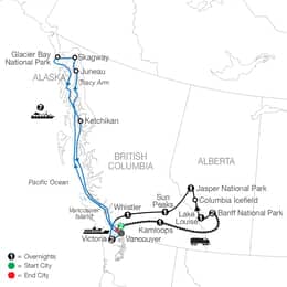 Spirit of the Rockies with Rocky Mountaineer and Alaska Cruise (CRI2027)