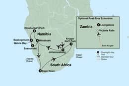 Namibia and South Africa (18 Days, Standard)