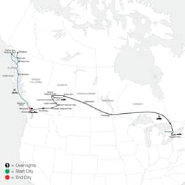 Great Canadian Rail Journey with Alaska Cruise (CZI2027)