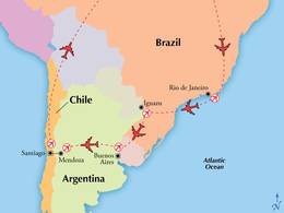 14 Day Classic Brazil, Argentina & Chile with Mendoza Wine Country
