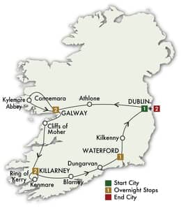 2026 Irish Gold SelfDrive 9 Days8 Nights