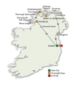 2027 Ireland Walking and Hiking The Northern Coast 9 Days8 Nights