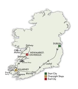 2027 Best of Ireland South (Tour C) 6 Days5 Nights