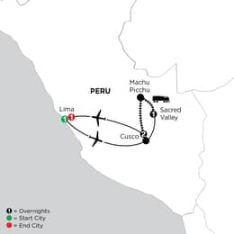 Independent Machu Picchu and Cusco Getaway with Lima (ISP22027)