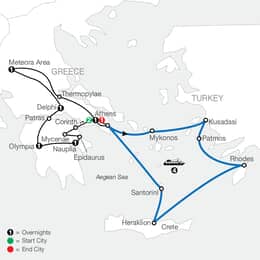 Classical Greece with Iconic Aegean 4Night Cruise (RGH2027)