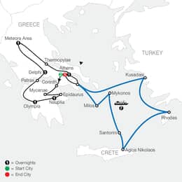 Classical Greece with Idyllic Aegean 7Night Cruise (RGL2027)