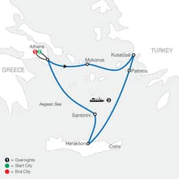 Iconic Aegean with 3Night Cruise (RK2027)