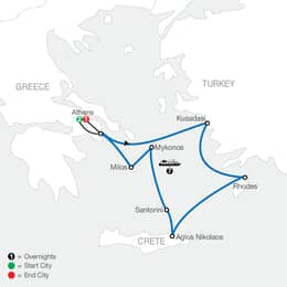 Idyllic Aegean with 7Night Cruise (RL2027)