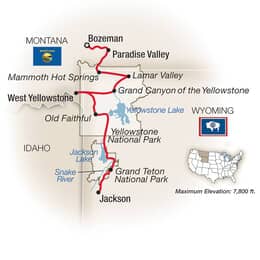 Paradise Valley, Yellowstone and the Tetons