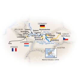 Romantic Capitals Prague to Paris Westbound