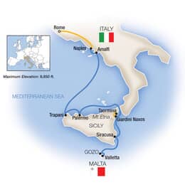 Rome, the Amalfi Coast and Sicily Southbound