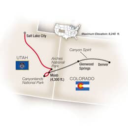 Salt Lake City to Denver with Canyon Spirit Eastbound