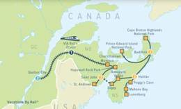 Quebec to the Maritimes featuring VIA's Ocean