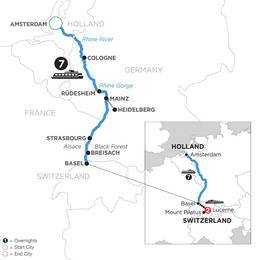 Romantic Rhine with 2 Nights in Lucerne (Southbound) (WAZ22023)