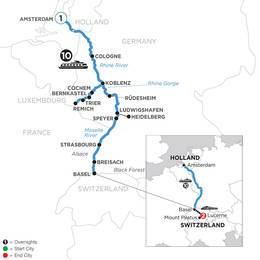 The Rhine and Moselle with 1 Night in Amsterdam and 2 Nights in Lucerne (Southbound) (WHZ22023)