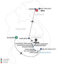 The Heart of Cambodia and Vietnam with Bangkok (Northbound) (WISB2021)
