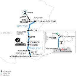 Burgundy and Provence with 2 nights in Paris, 2 nights in AixenProvence and 2 nights in Nice (WJL12021)