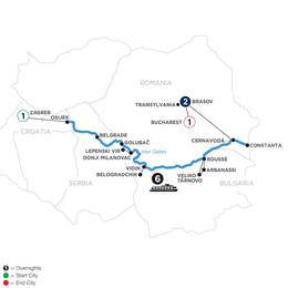 The Danube from Croatia to the Black Sea with 2 Nights in Transylvania (WKOE2022)
