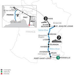 A Culinary Experience in Burgundy and Provence with 2 Nights in Nice, 2 Nights in Paris, 3 Nights in Venice and 3 Nights in Rome (Northbound) (WLJ2T12022)