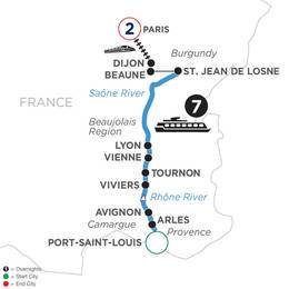 Burgundy and Provence with 2 Nights in Paris for Wine Lovers (Northbound) (WLJET22022)