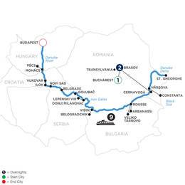 The Danube from the Black Sea to Budapest with 2 Nights in Transylvania (WOBQ2022)