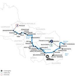 The Danube from the Black Sea to Germany with 2 Nights in Transylvania and 2 Nights in Prague (WODE2021)