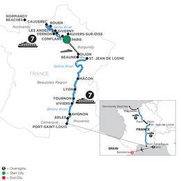 Grand France with 2 Nights in Nice and 3 Nights in Barcelona for Wine Lovers (Southbound) (WPL2T12022)